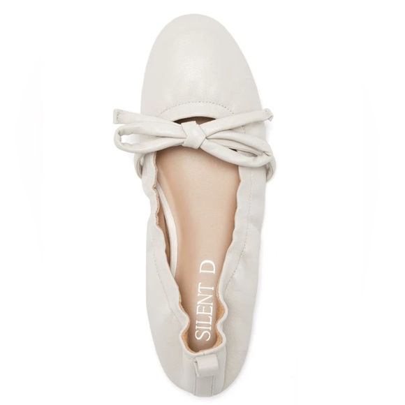 Silent D | Bella Ballet Flat in Oatmilk Leather Size 42 - Picture 1 of 9
